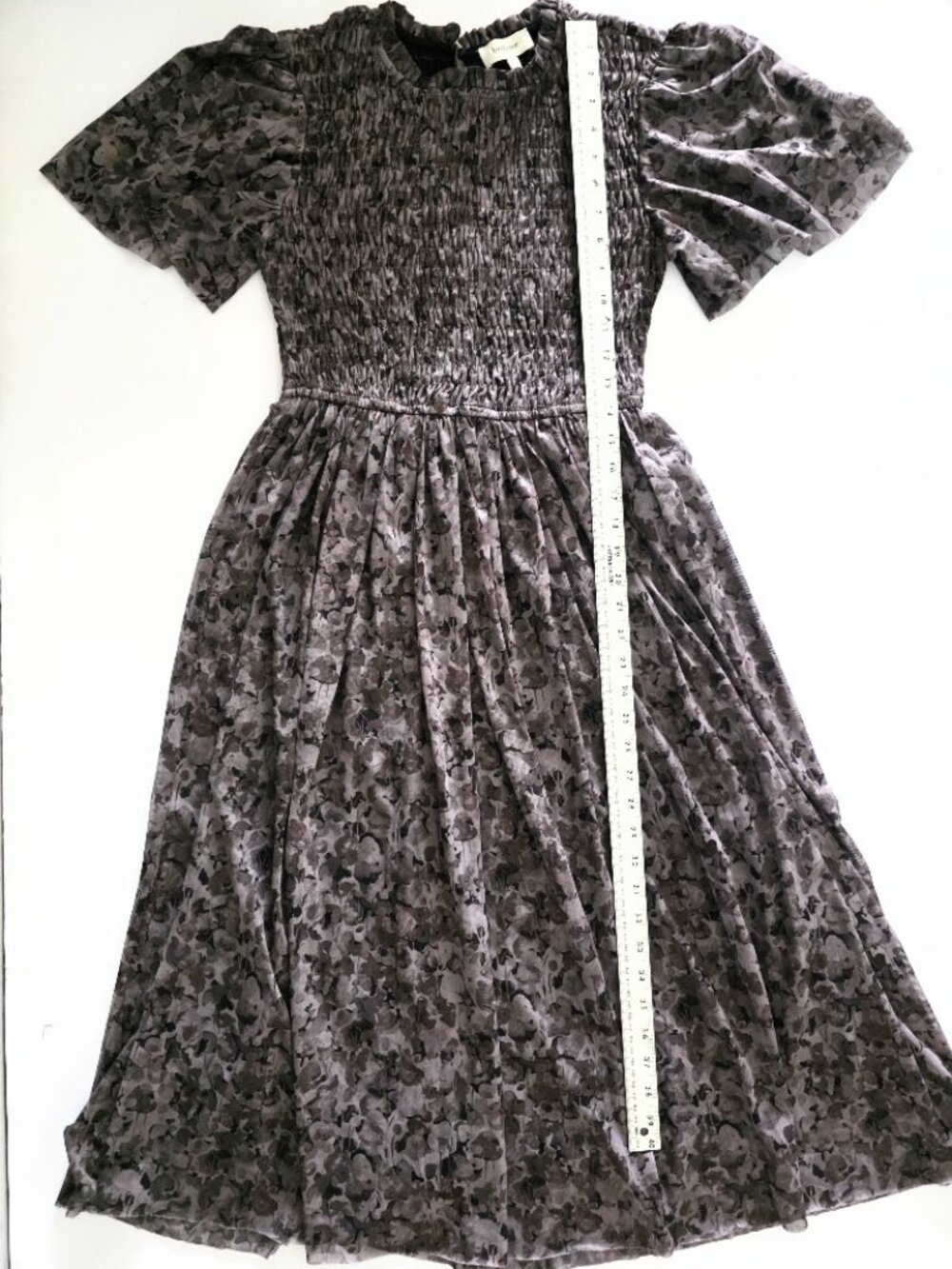 Böhme Sofia Midi Dress in Grey Tulle – Size Small (S) - Picture 12 of 12